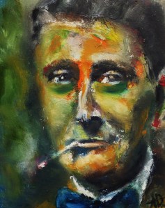 Portrait of Jean Metzinger, Oil on Canvas 14x11", © Copyright 2012 Alan Derwin